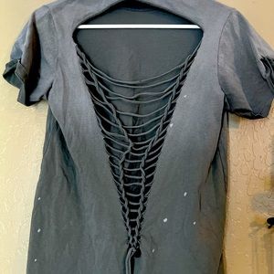 Cut bleach shirt